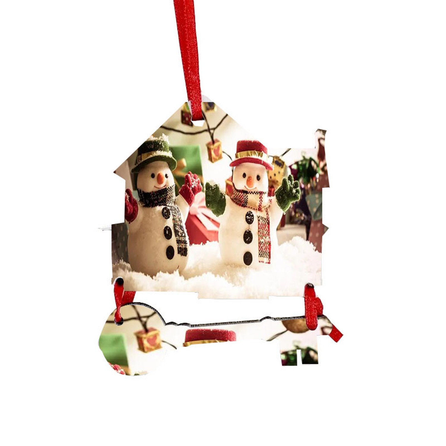 House And Key MDF Christmas Ornament 1