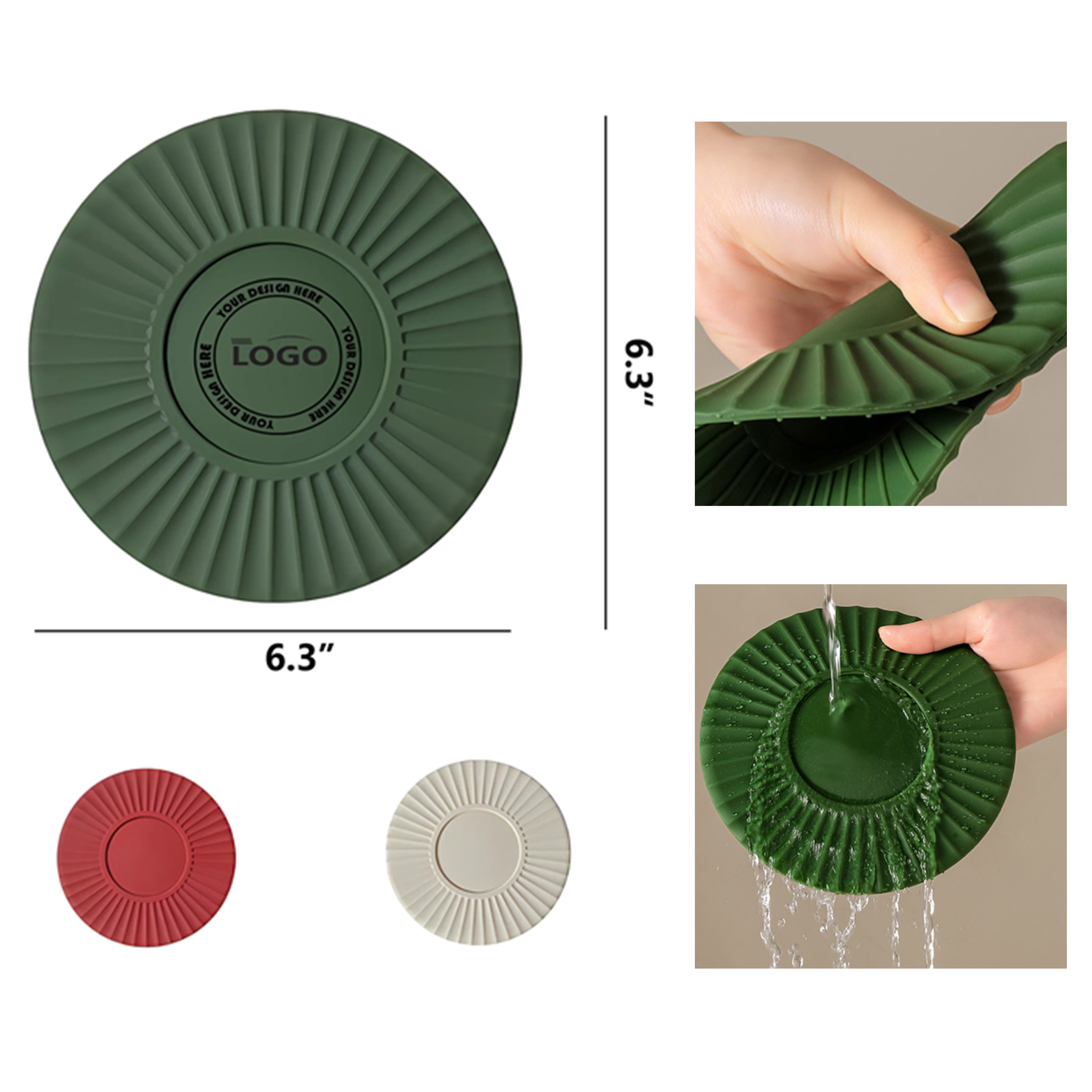 Premium Quality Food Grade Heat Resistant Silicone Non - Slip Coaster 2