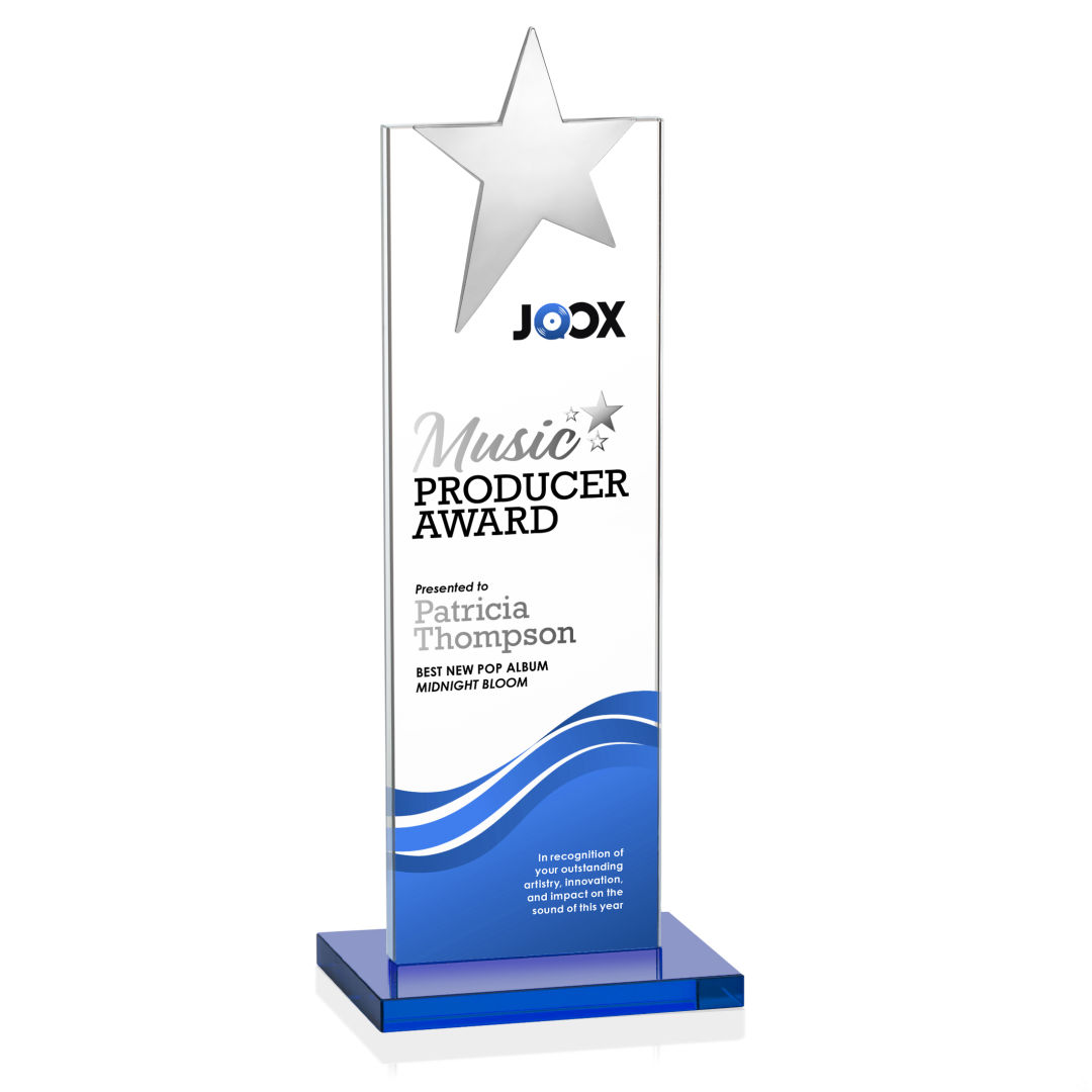 Bryanston Chrome Star VividPrint™ Award - Sky Blue 9
