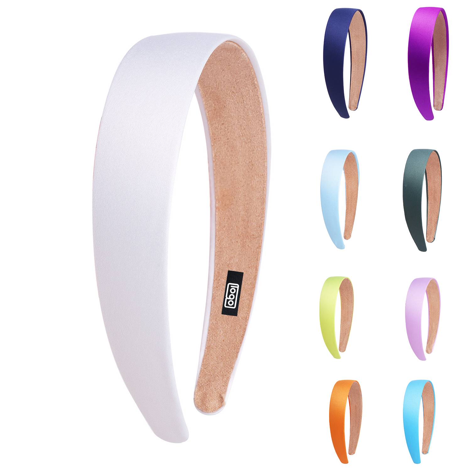 Women Wide Non Slip Satin Headband 12