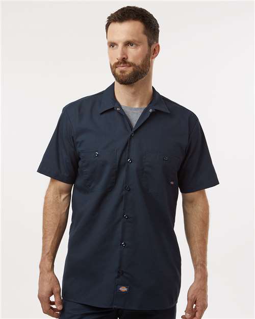 Men's Tall Industrial Short Sleeve Work Shirt - S535T 11
