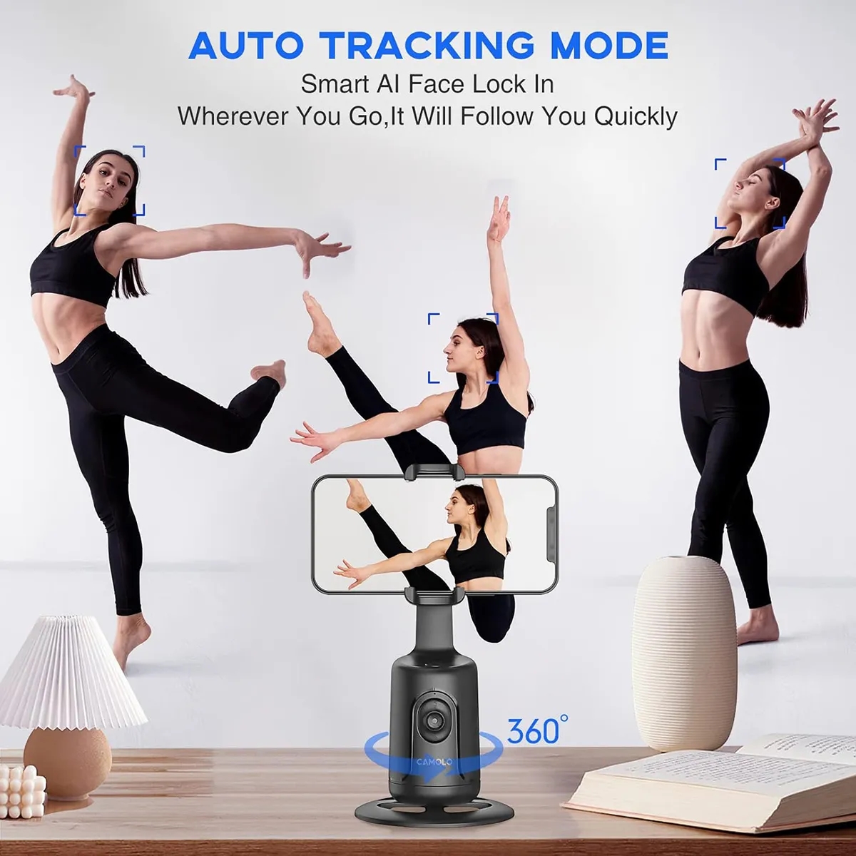 Auto Face body Tracking Phone Holder 4