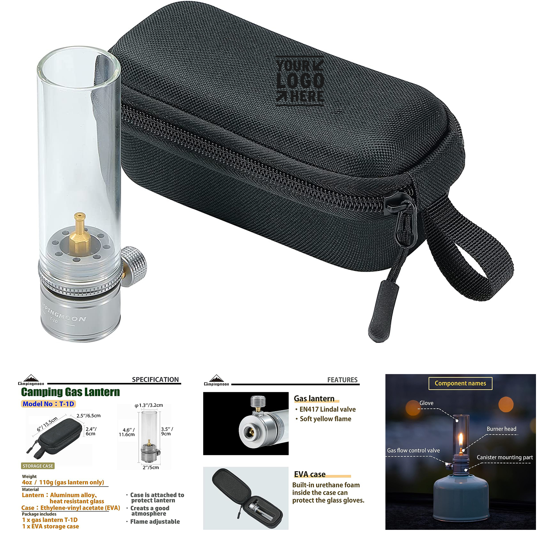 Beautiful Propane Isobutane Fuel Canister Camping Lantern 1