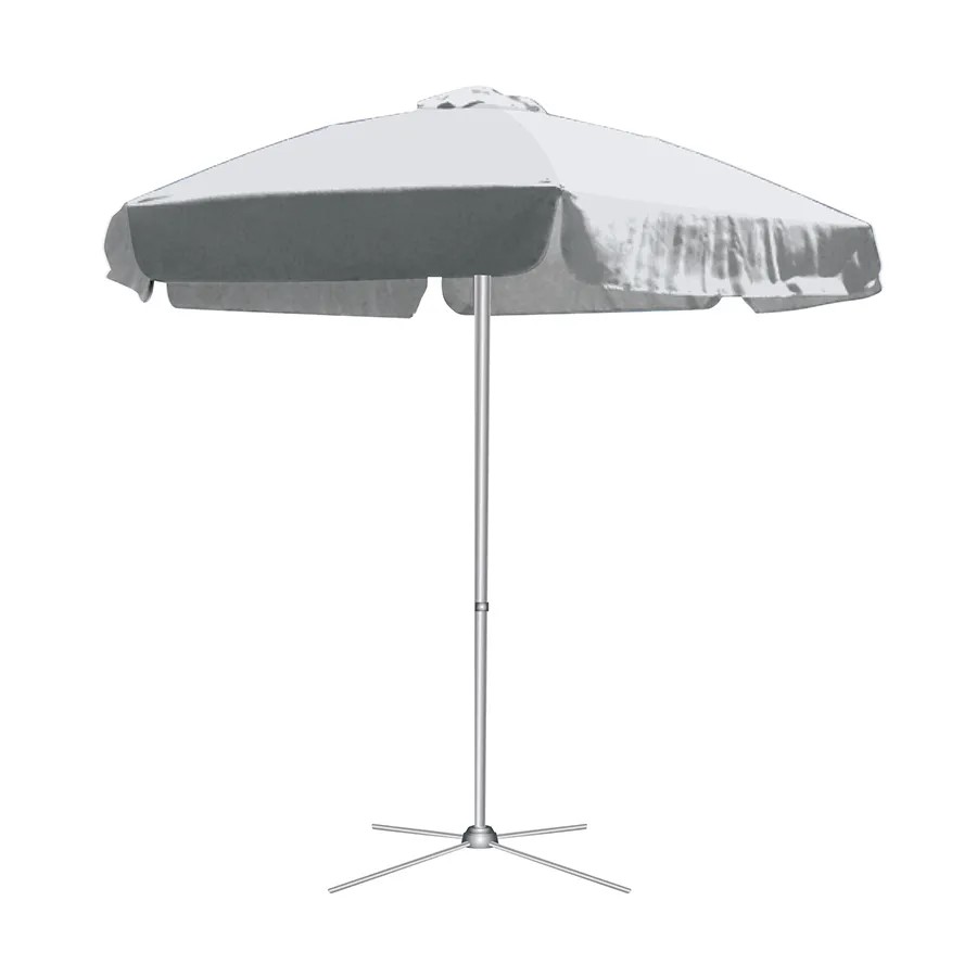 6.5' Display Umbrella White w/Logo 1