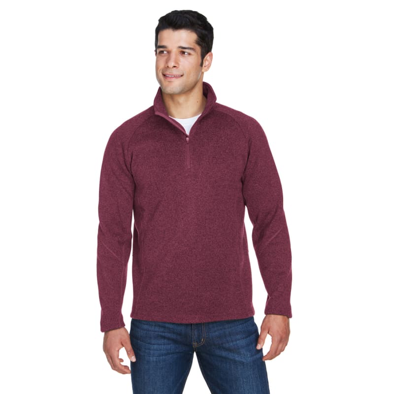 Devon & Jones Adult Bristol Sweater Fleece Quarter-Zip 10