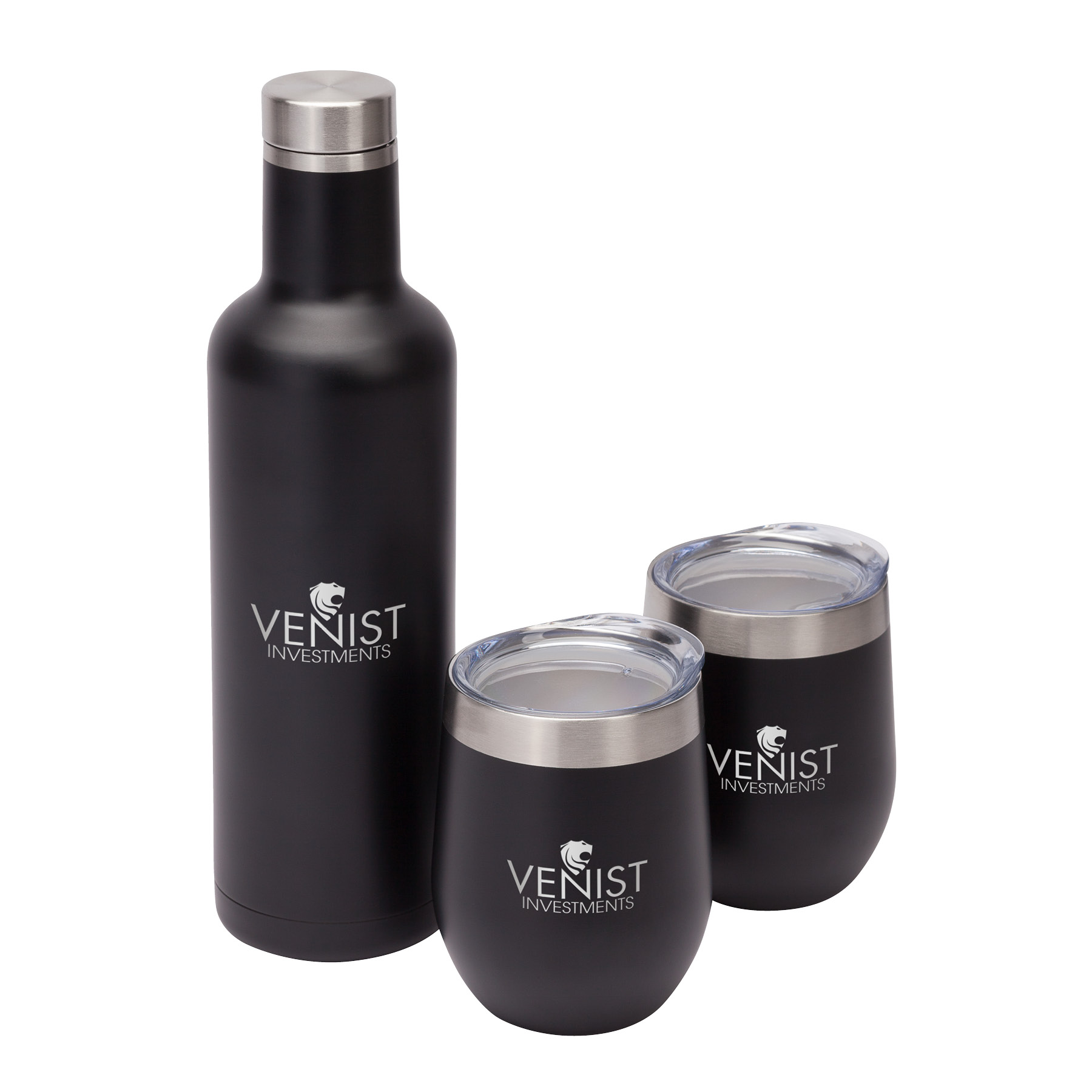 Bliss Wine Bottle & 2 Tumbler Gift Set 16