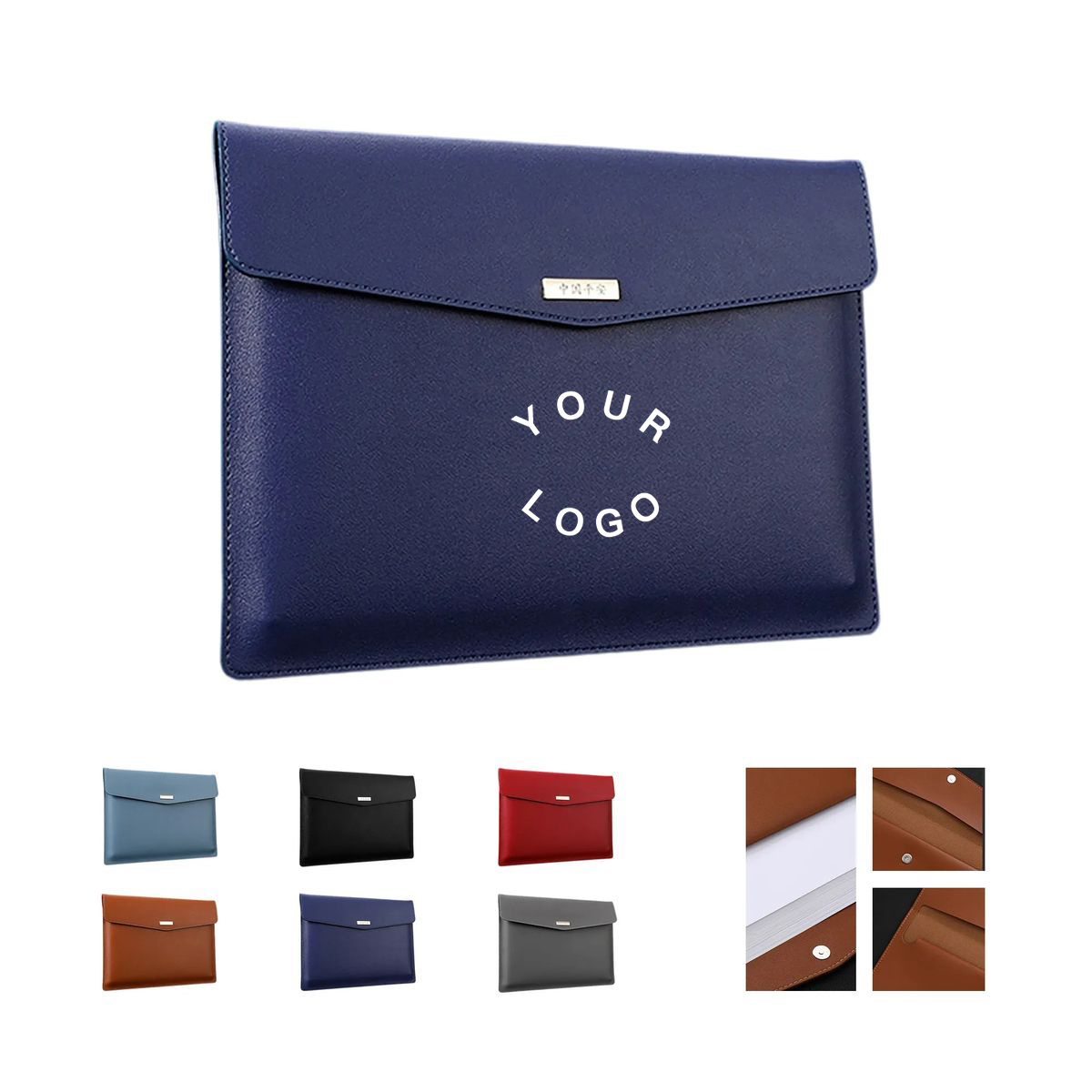 Durable PU Leather Folder for Documents or Portfolios 3