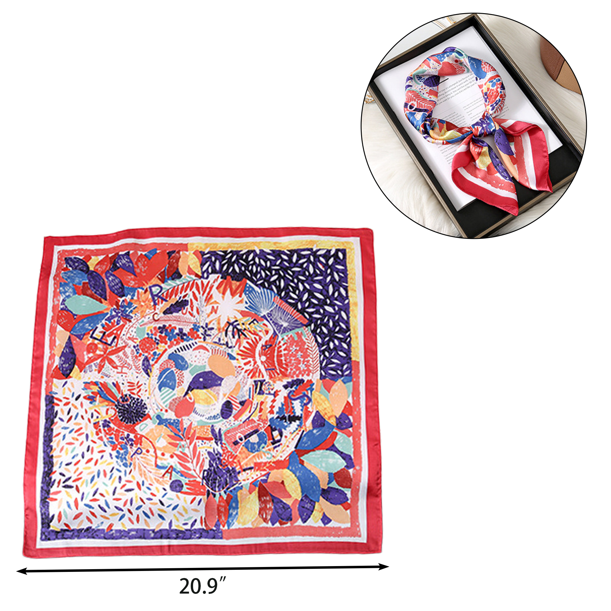 21" Silk Square Scarf 4