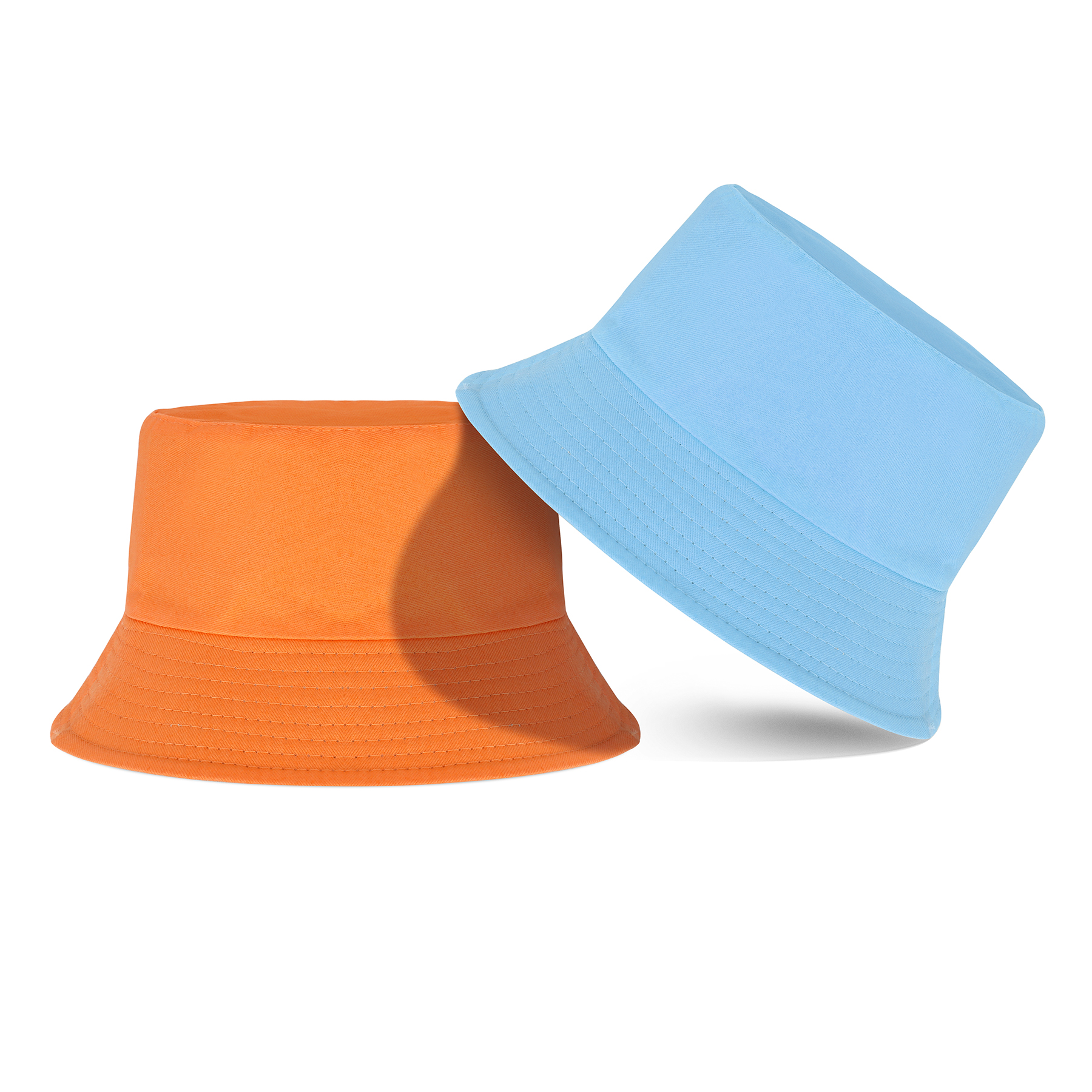 Reversible Dual-Material Cotton And Polyester Bucket Hat, custom hat with logo imprint 4