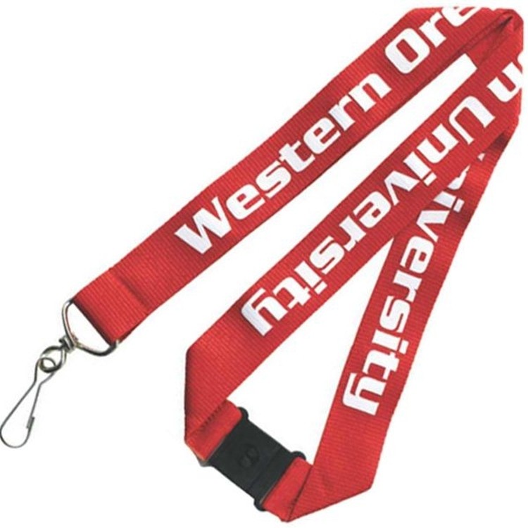Polyester Screen Printed Lanyard with Split Ring - 36"x1" 1