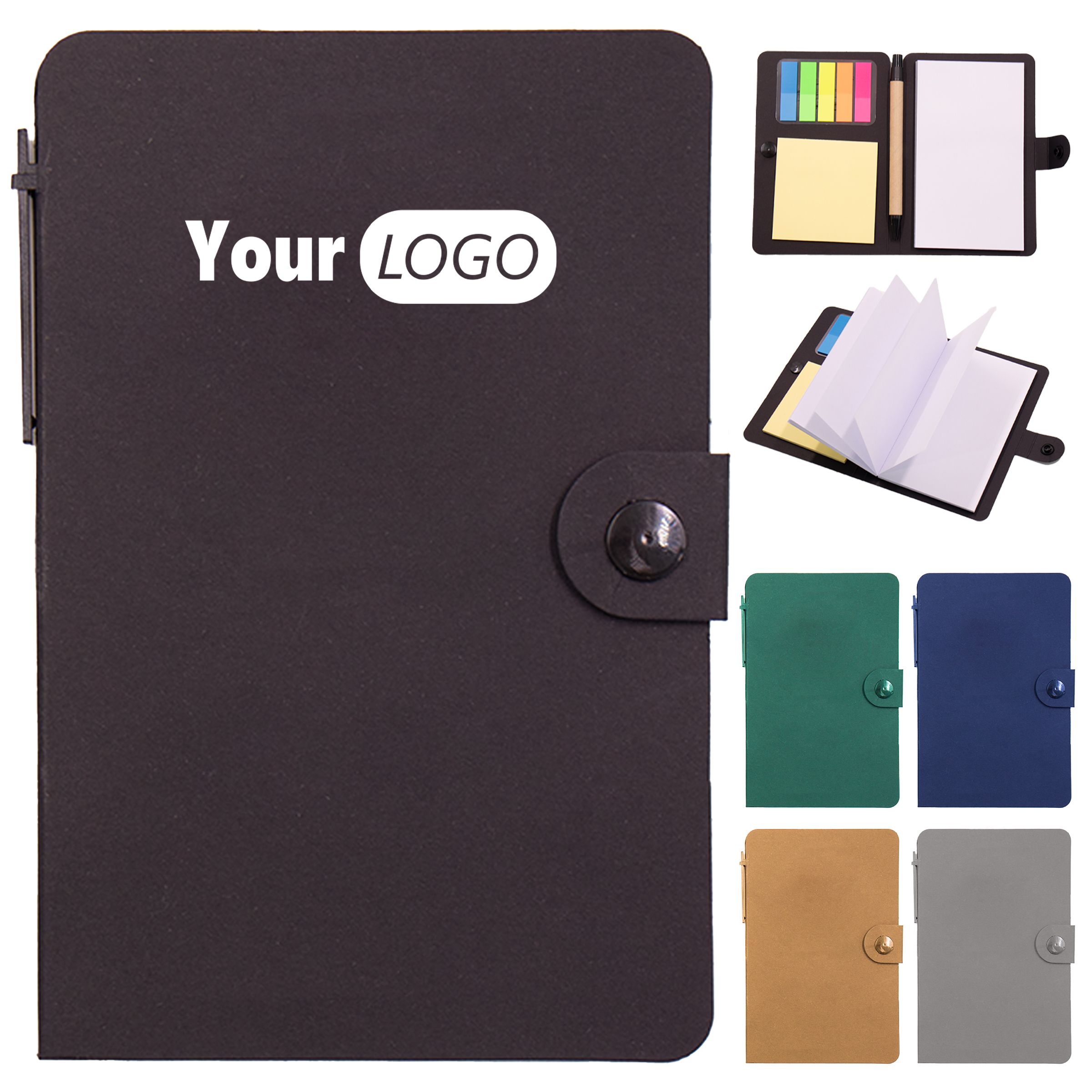 Paper Button Style Combination Notebook 6