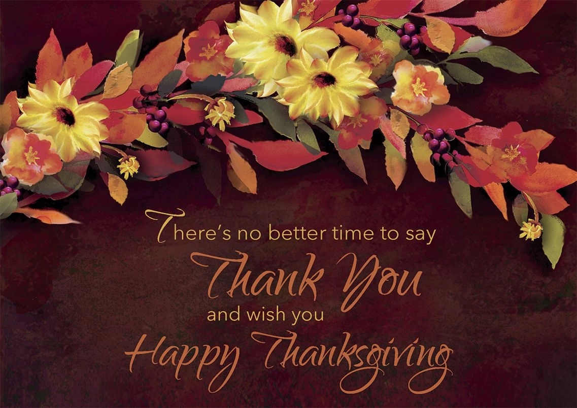 Autumn Swag Thanksgiving Cards 1