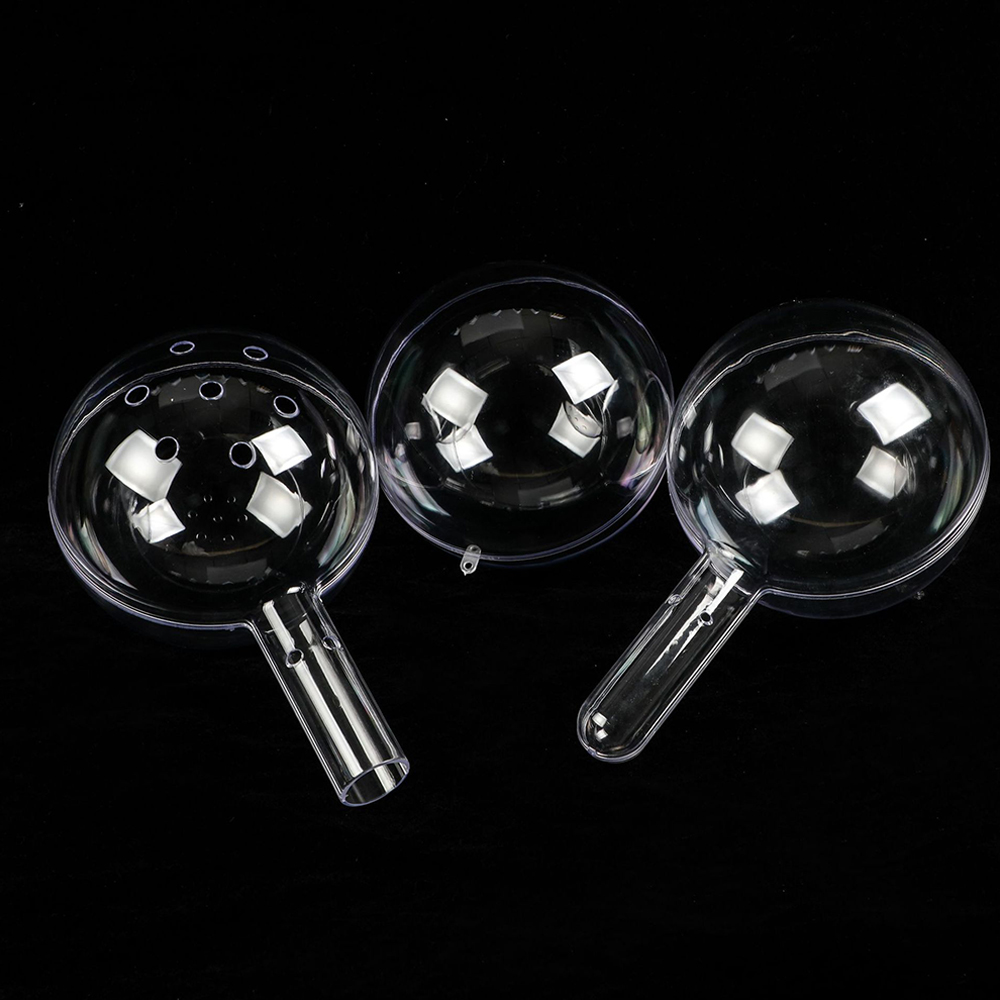 14CM Christmas Acrylic Transparent Decorative Ball With Handle 4