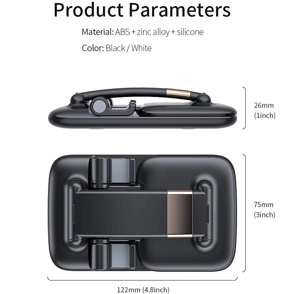 Adjustable Mobile Phone Holder Compatible With Tablet 3