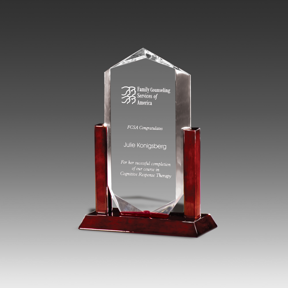 Royal Crown Faceted Award (6"x10"x3-1/8") 1