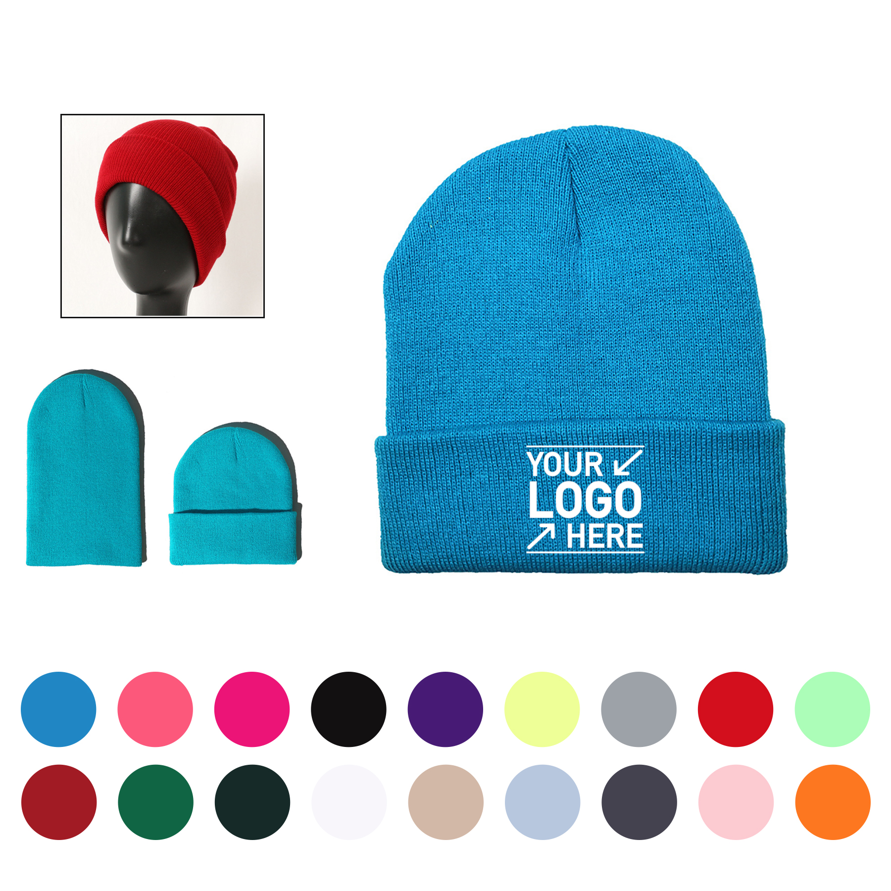 Winter Unisex Knitted Beanie 2