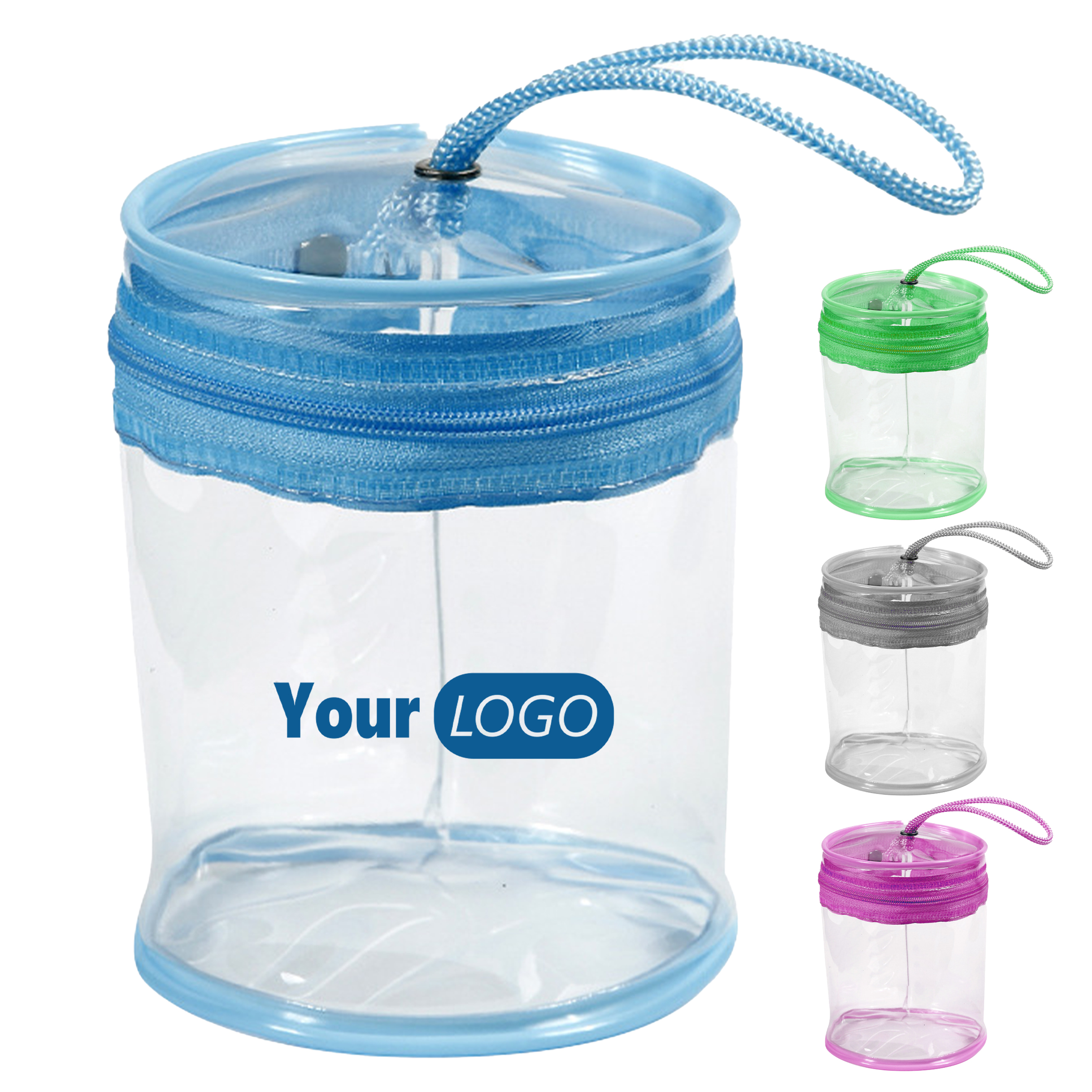 Pvc Durable Transparent Cylinder Bag For Everyday Use 2
