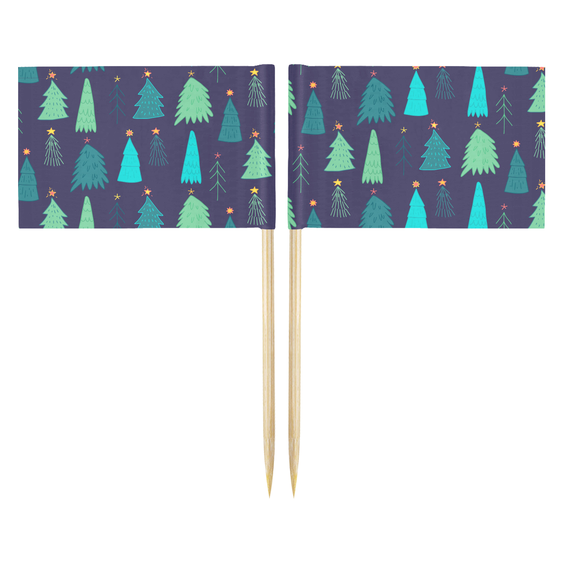 Rectangle 10CM Toothpick Flag 15
