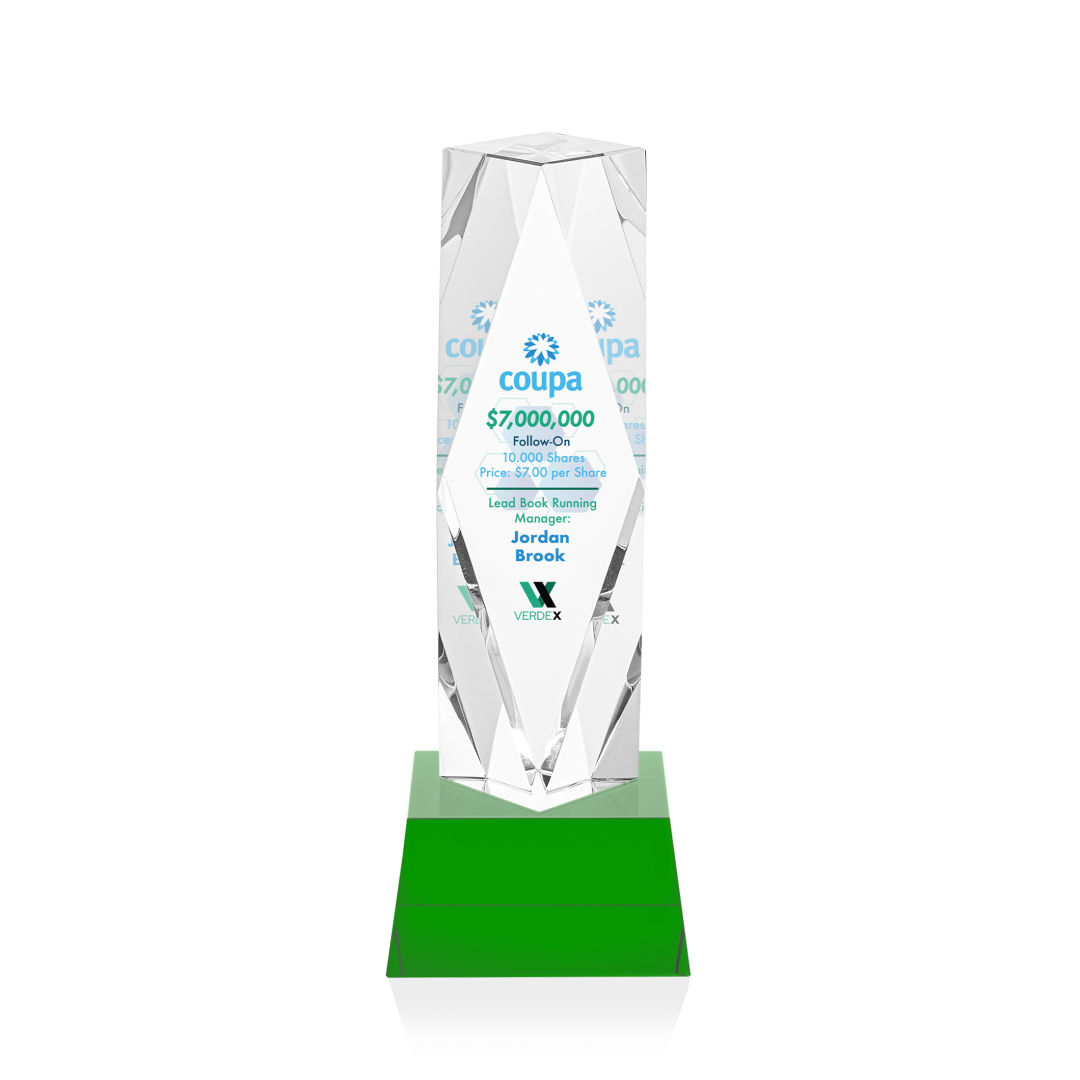 Toscana VividPrint™ Award on Base - Green 8