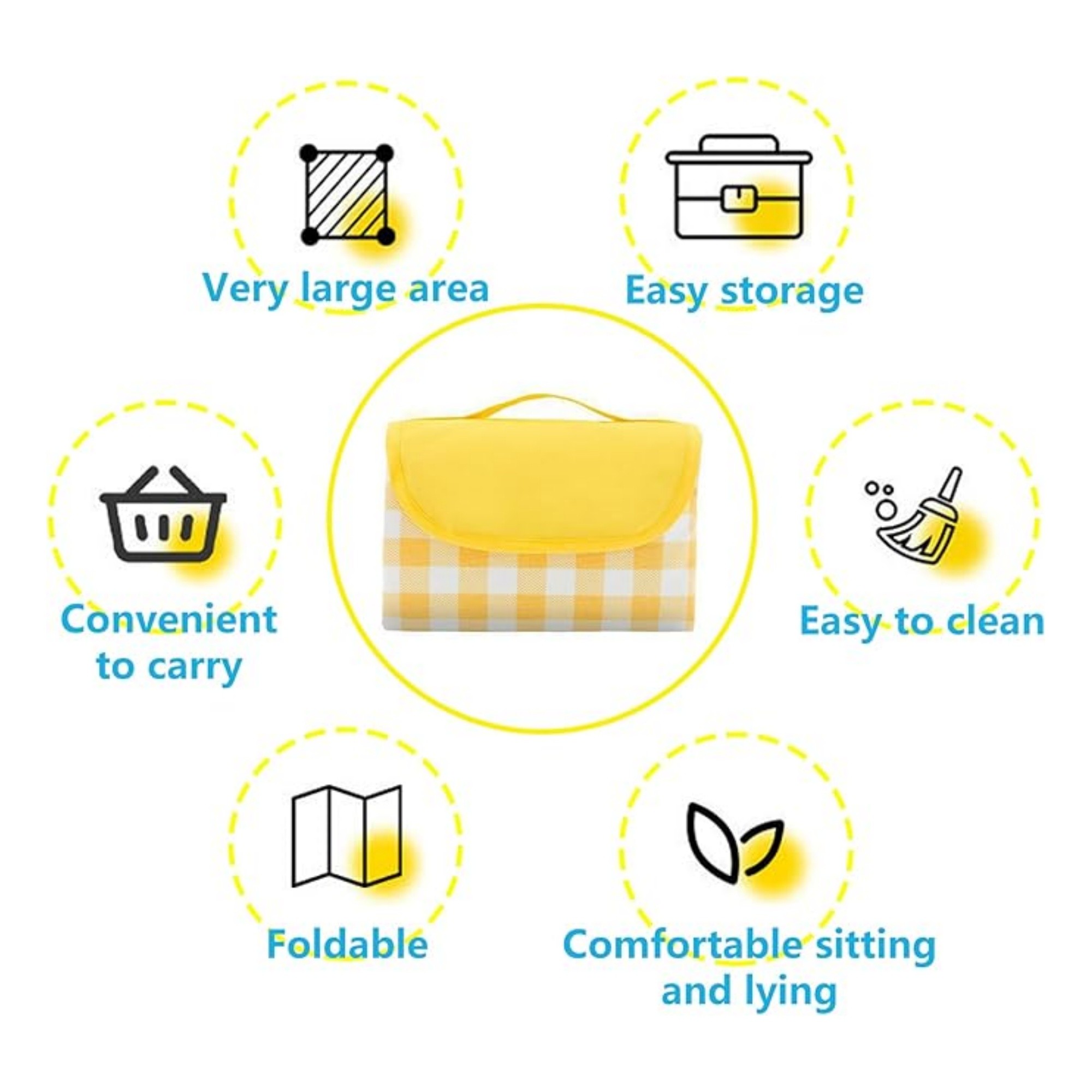 51"*31.5" Outdoor Picnic Blanket 1