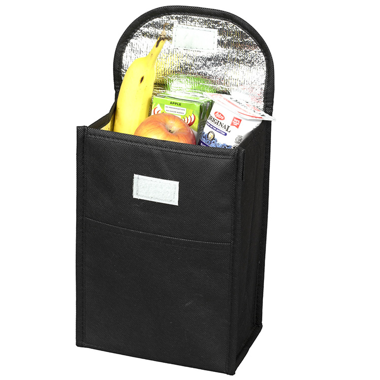 7"W x 10"H x 5"Gusset - "ARCTIC CHILL" Tall Insulated Cooler Lunch Tote with Hook & Loop Closure 13