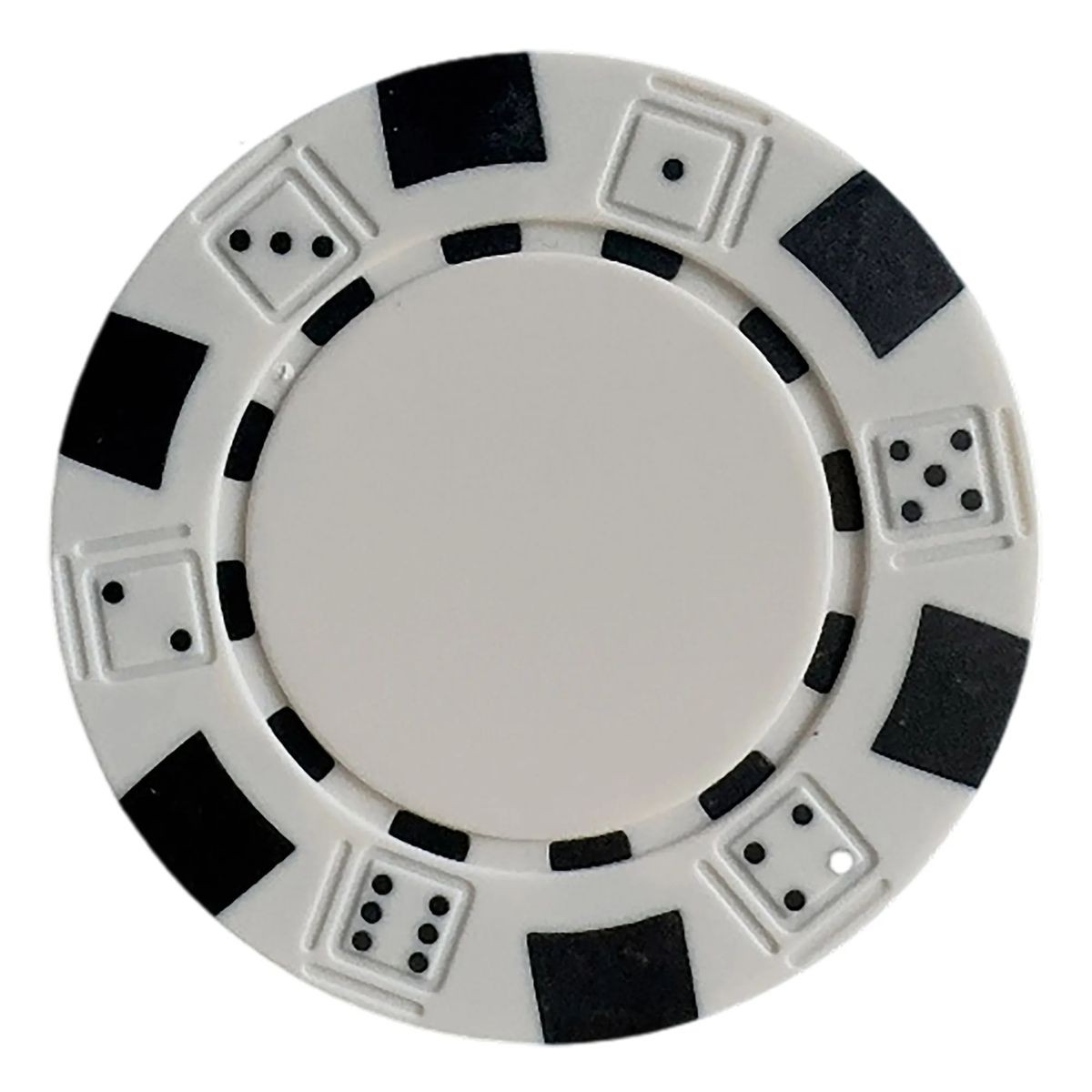 ABS Poker Chips with Dice and Six-Stripes Design, Customizable Imprint 4