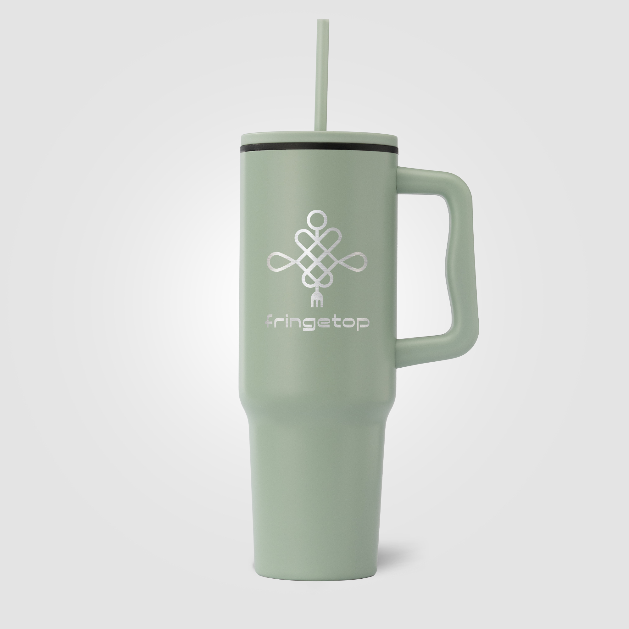 Polar - 40 oz. Stainless Steel Tumbler with Plastic Liner and Straw 36