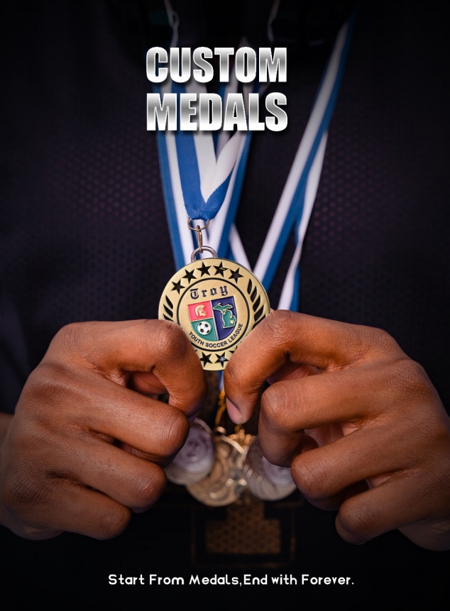 3 1/2" Custom Die Struck Antiques Medals 9