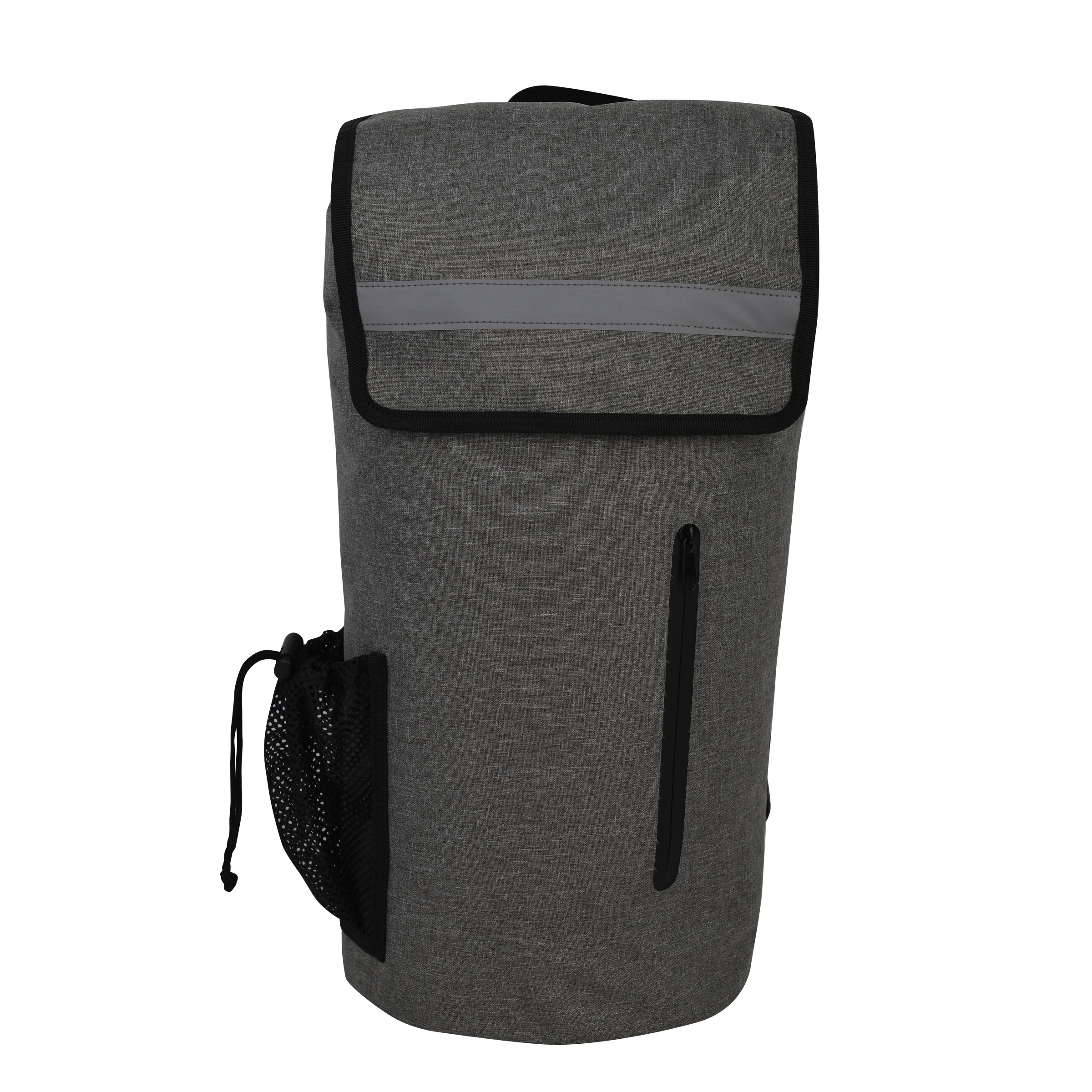 Premium 20L Gray Waterproof Sport Bag with Outer Zipper 5