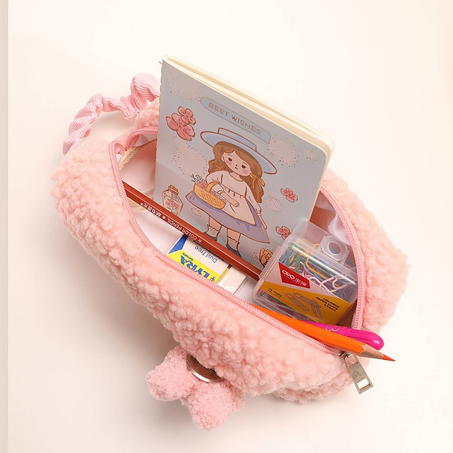 Cute Rabbit Plush Pencil Case 6