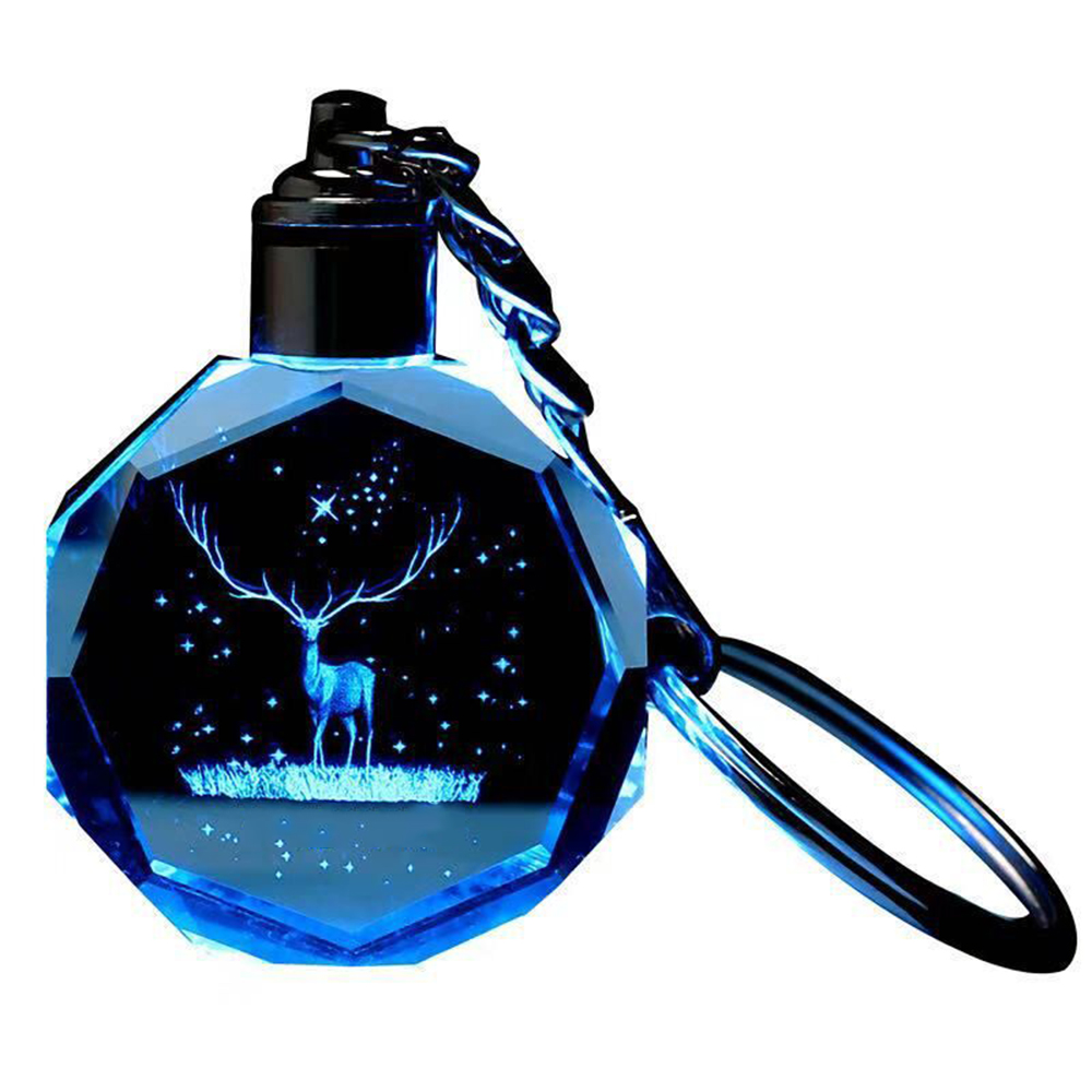Crystal keychain with LED 2