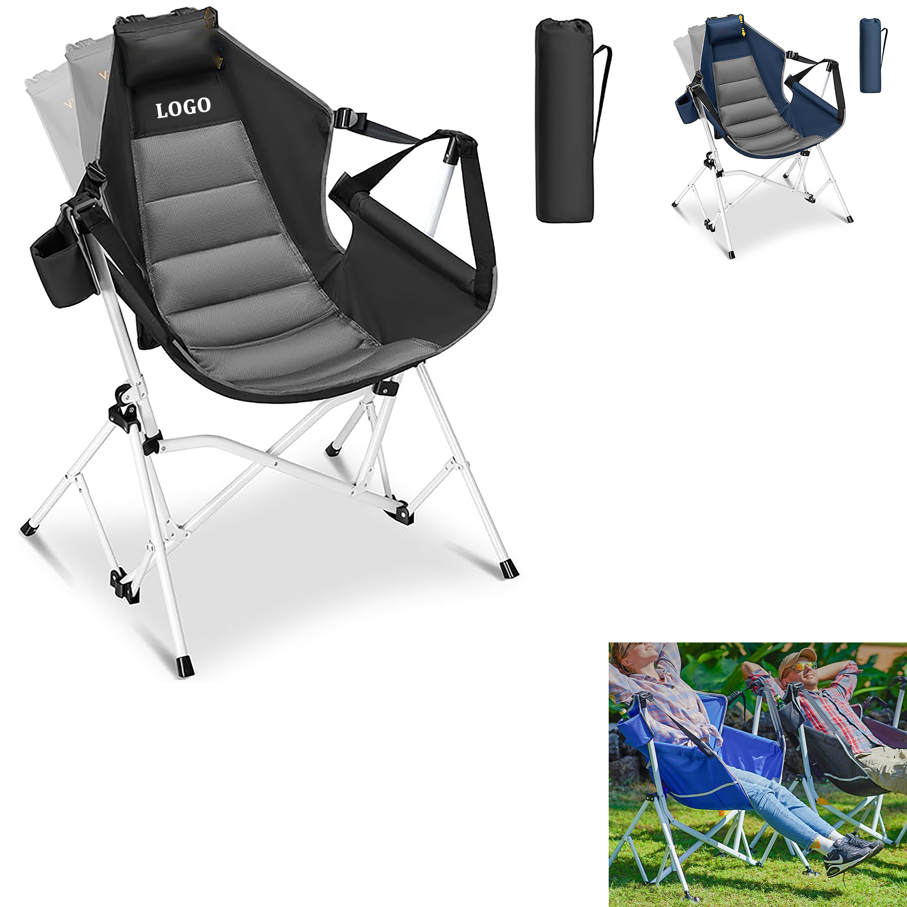 Adult Portable Outdoor Rocking Chair 4