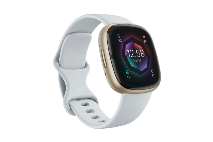 Fitbit Sense 2 Smartwatch - Blue Mist/Soft Gold Aluminum 1