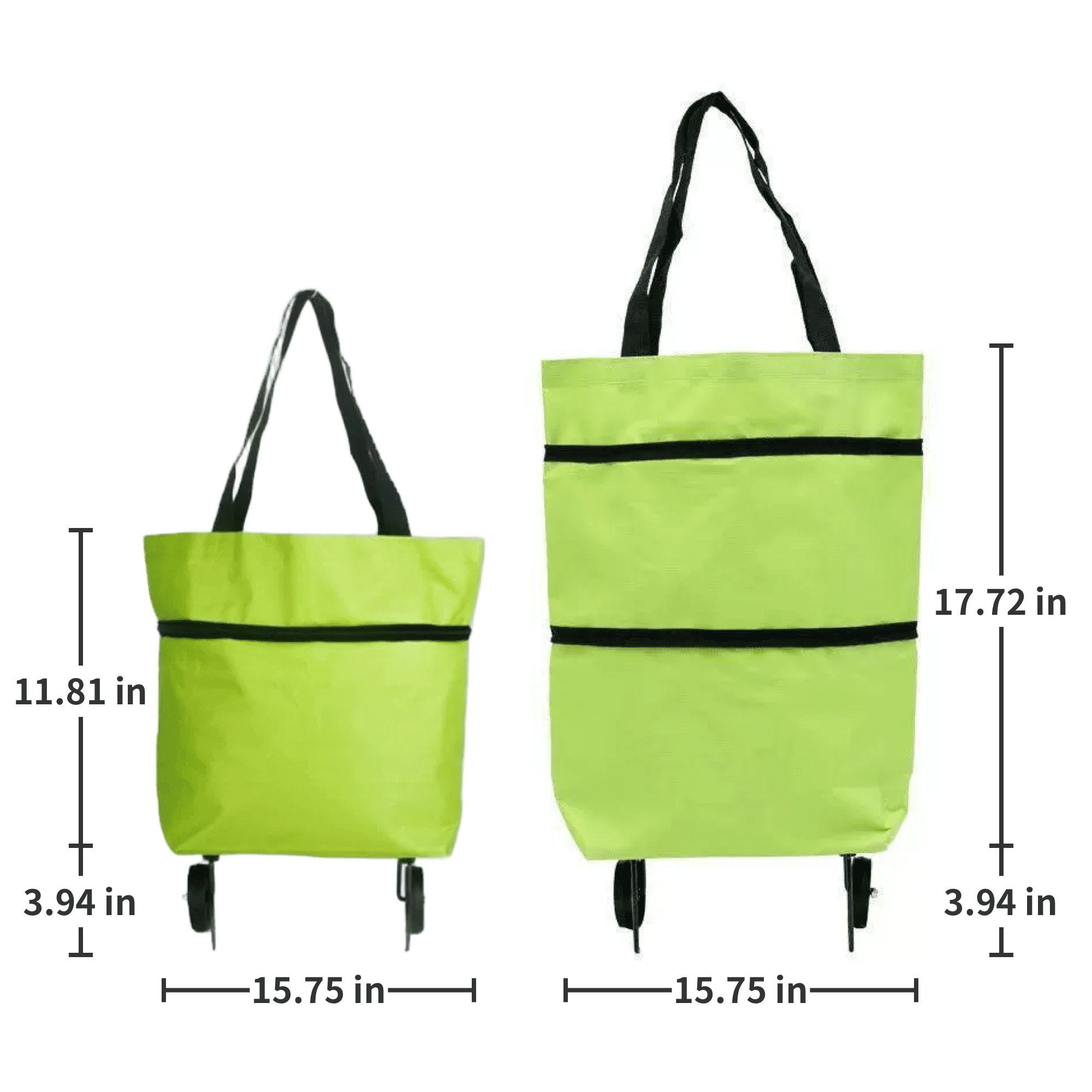 Foldable Rolling Shopping Tote Bag 3