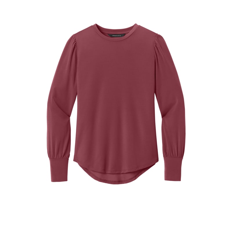 Mercer+Mettle Women's Stretch Jersey Long Sleeve Blouson Top 3