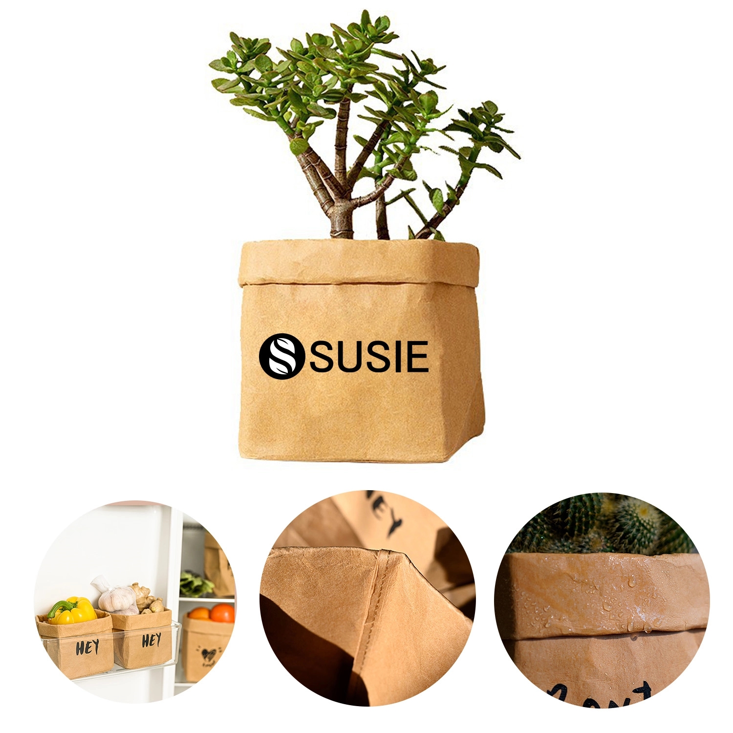 Washable Kraft Paper Bag 1