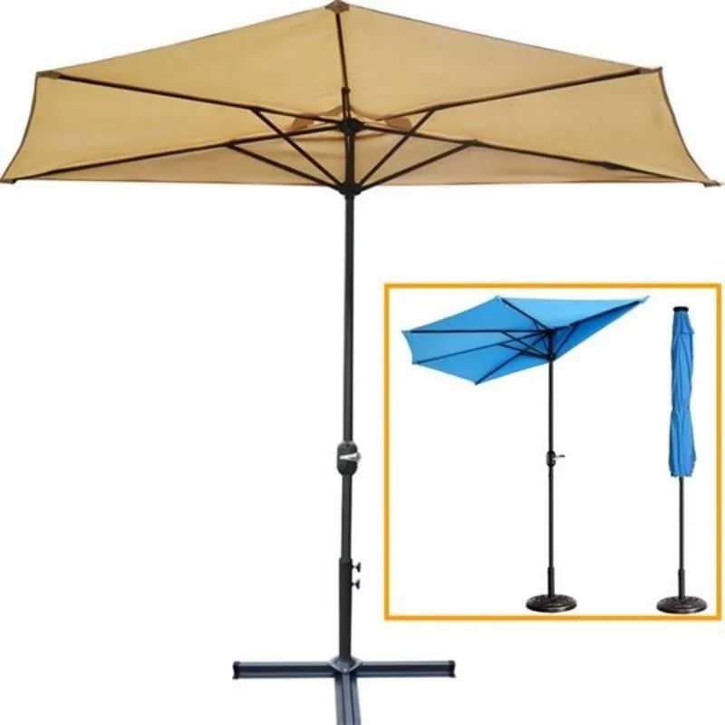 Half Round Patio Umbrella Outdoor 2