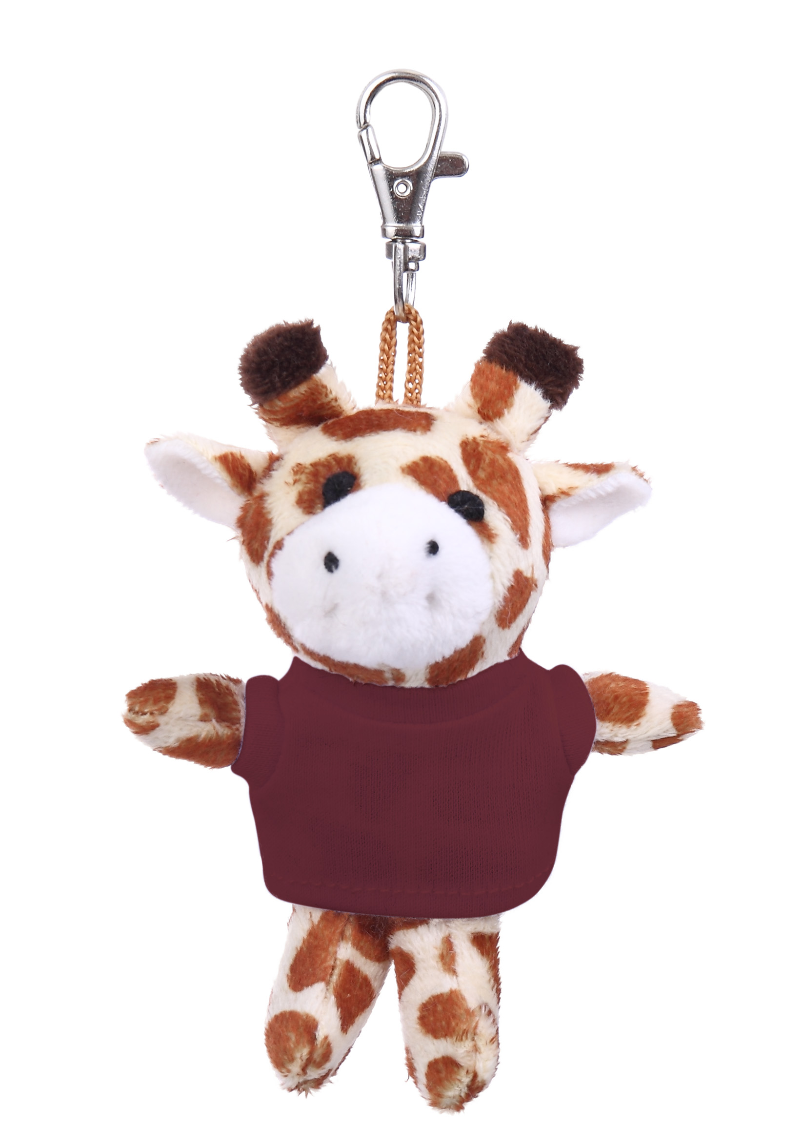 Soft Plush Giraffe Keychain with Tee 14