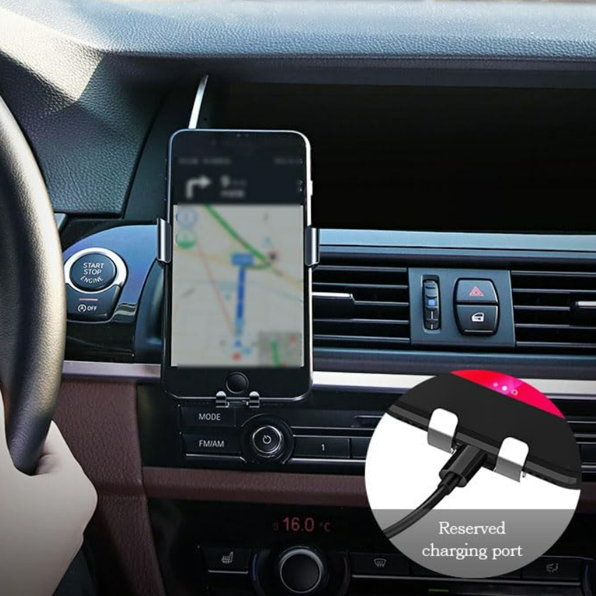 Rose Gold Gravity Car Vent Phone Holder 8