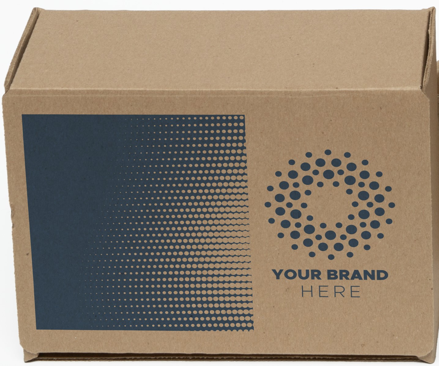 One Color Natural Display Mailer Box w/Outside Imprint (8" x 6" x 4")