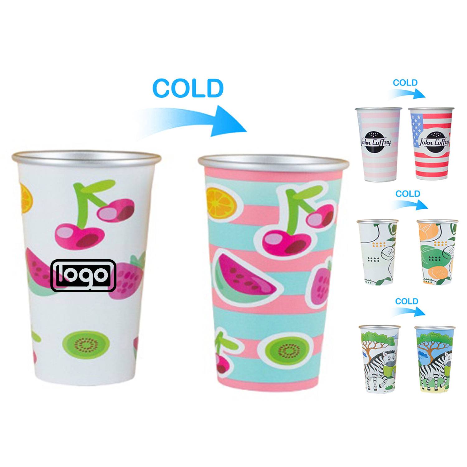 15oz Color-Changing Aluminum Cup – Roll Edge & Outdoor Use 5