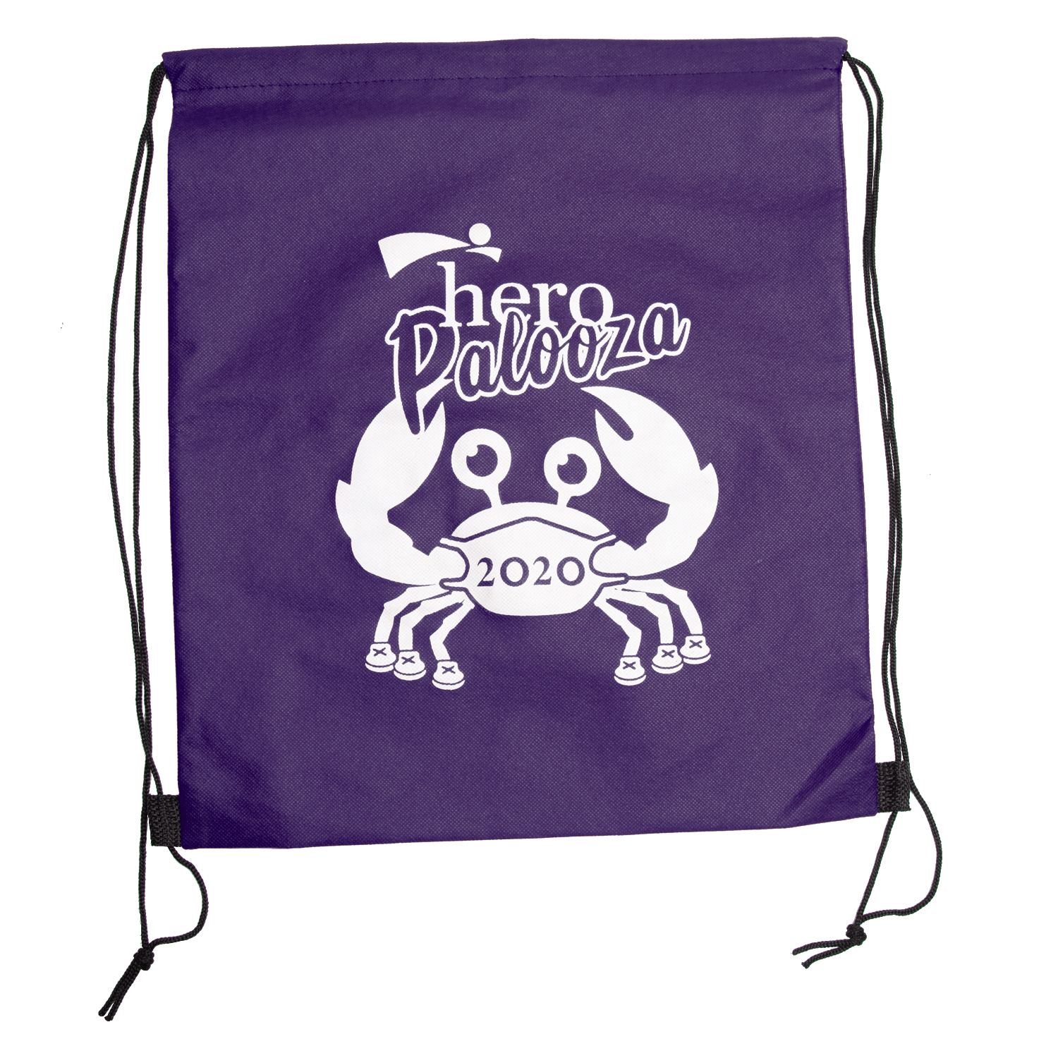 Wanderlust Non-Woven Drawstring Backpack (2 Color Imprint) 10