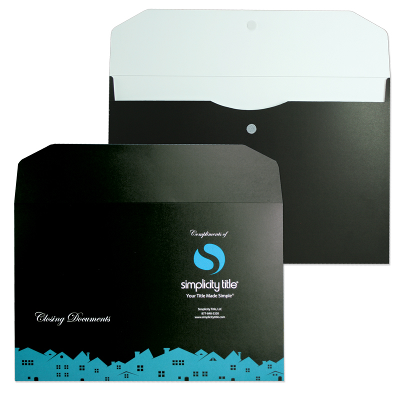 Deluxe Legal Size Portfolio printed in full color 8