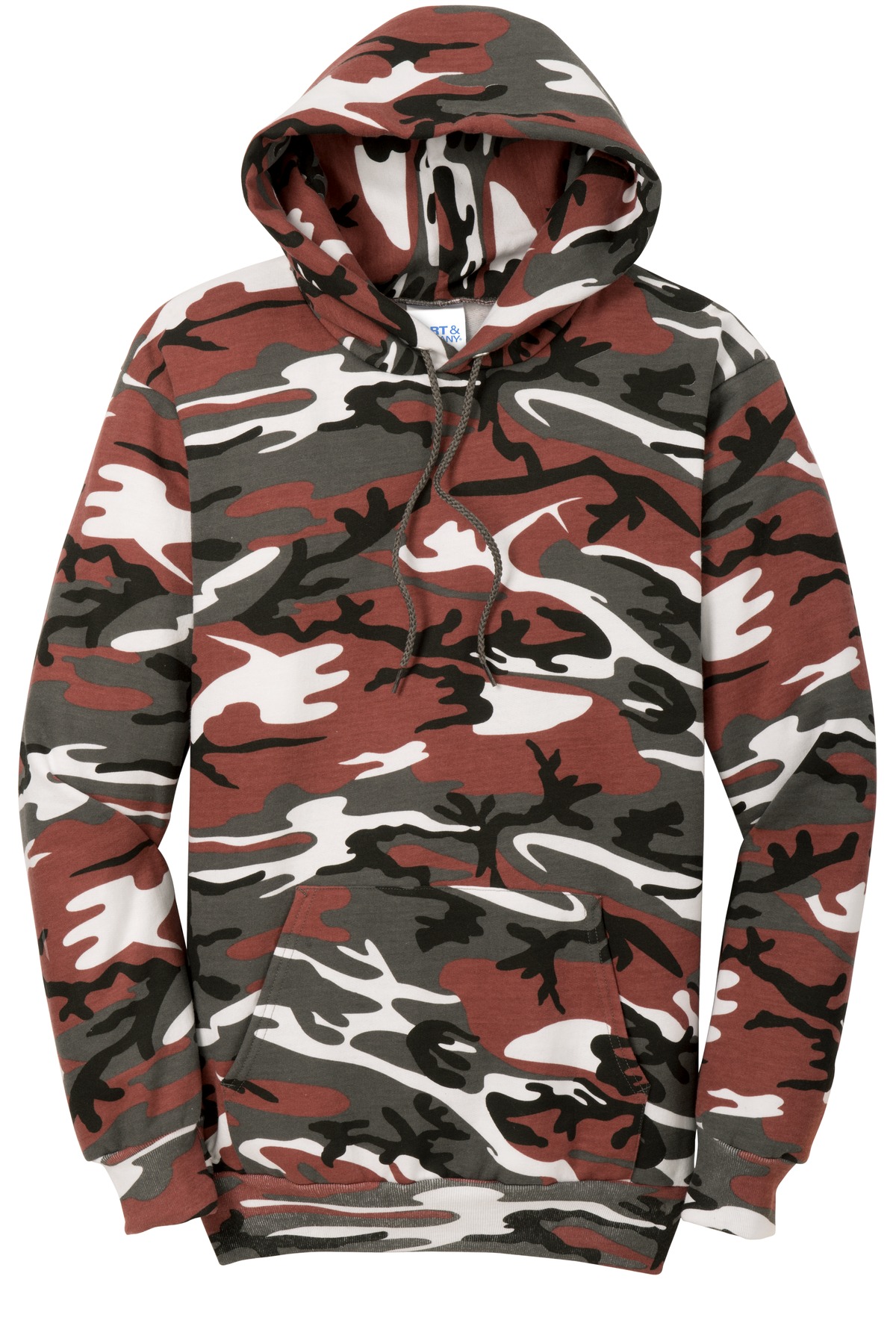 Port & Co Core Fleece Camo Pullover Hooded Sweatshirt. PC78HC 39