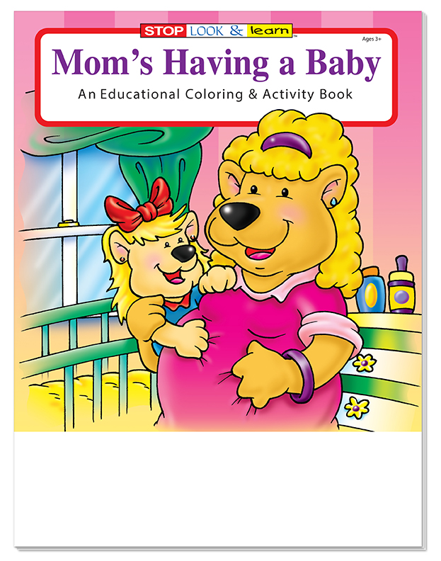 COLORING SET - Mom's Having A Baby Coloring Book Fun Pack 6