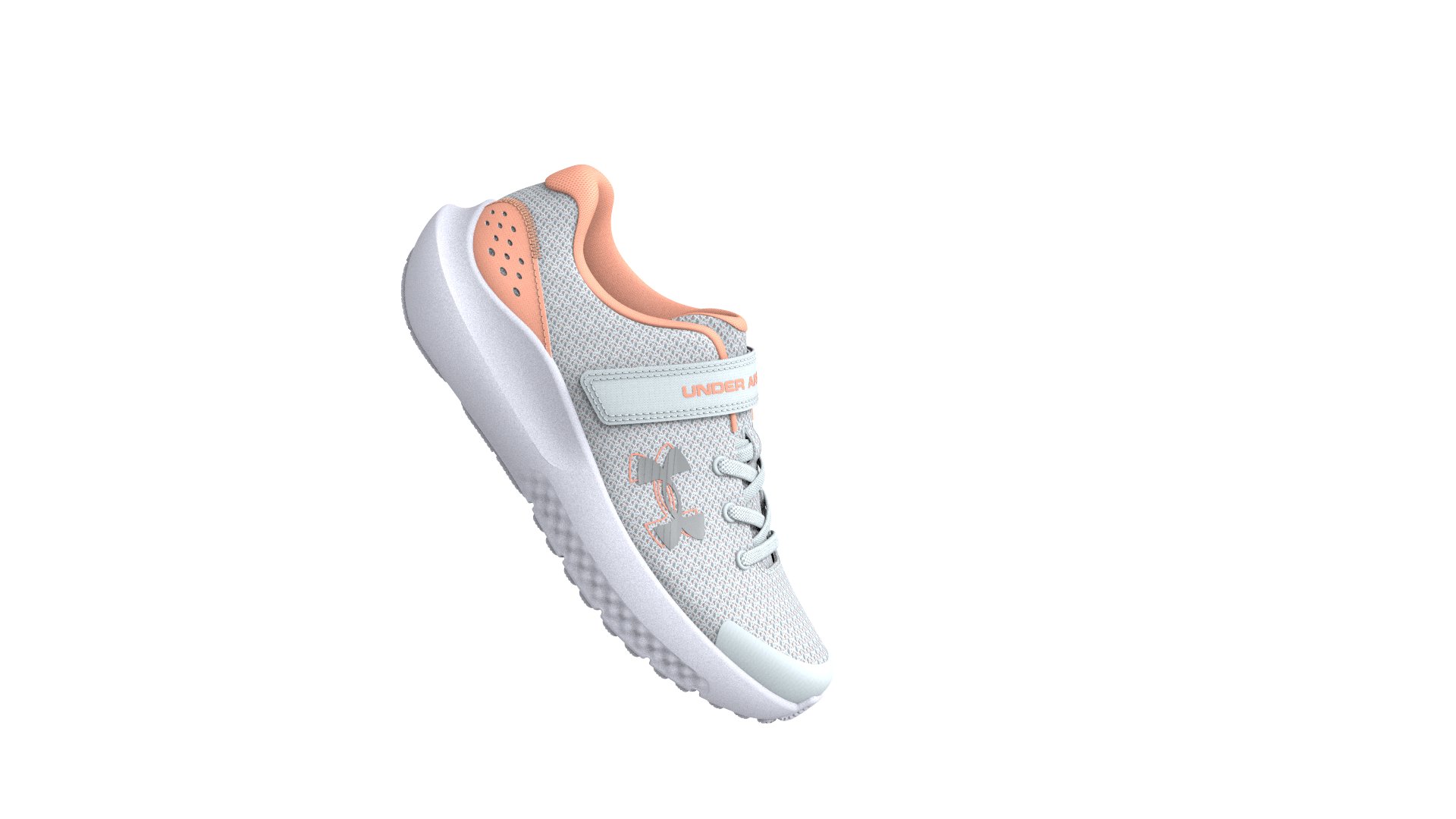 UA Surge 4 Running Girls' Pre-School Shoes 6