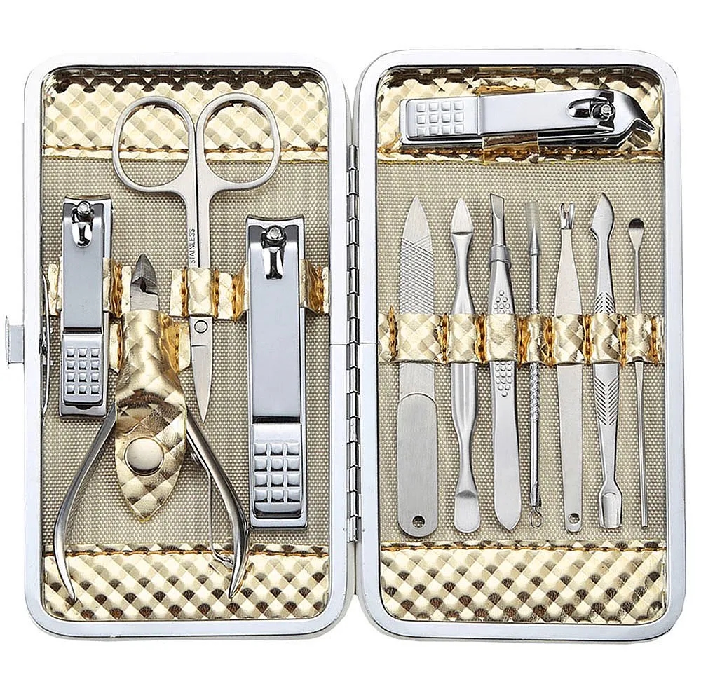 Stainless Steel Nail Scissors Kit 12 Pieces 12