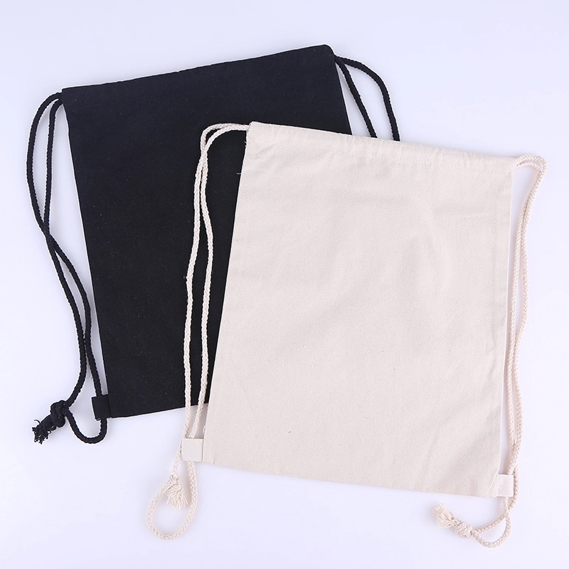 Cotton Canvas Drawstring Backpack 3
