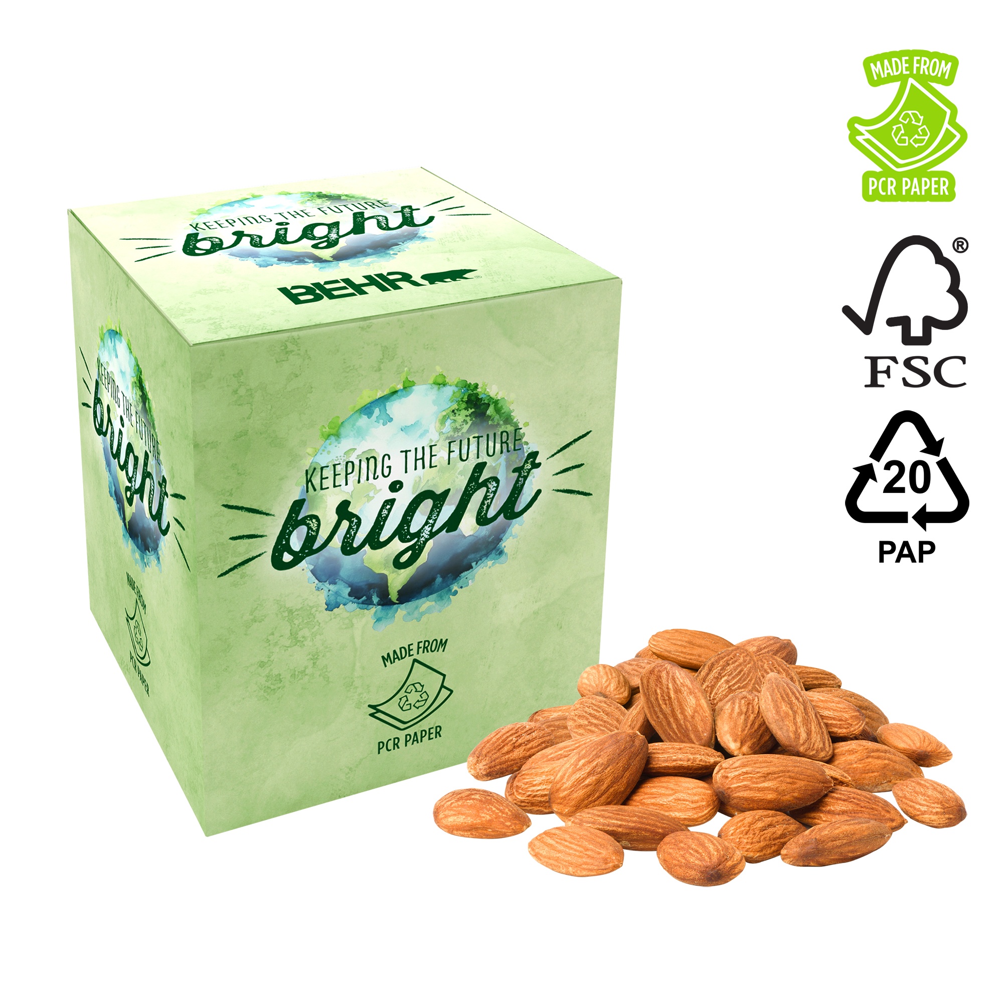 ECO-Box, PCR & Full Color, Mini Chocolate Pretzels 1