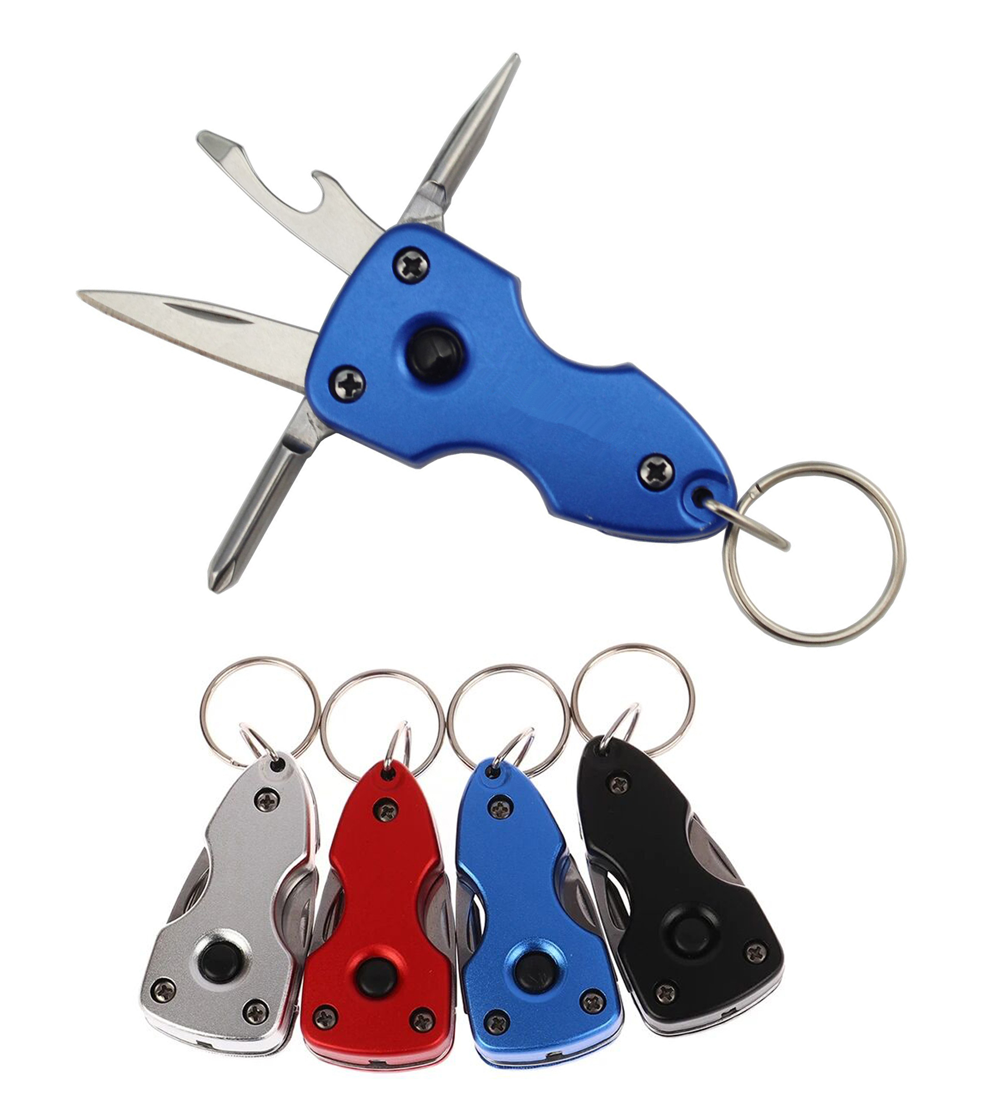 Multi-Tool Flashlight Keychain With Screwdriver And Bottle Opener 2